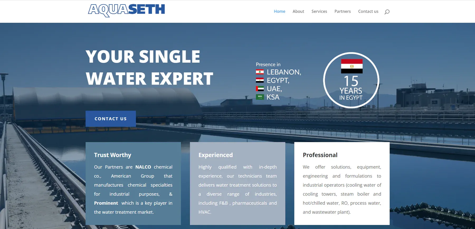 Aquaseth product interface 2