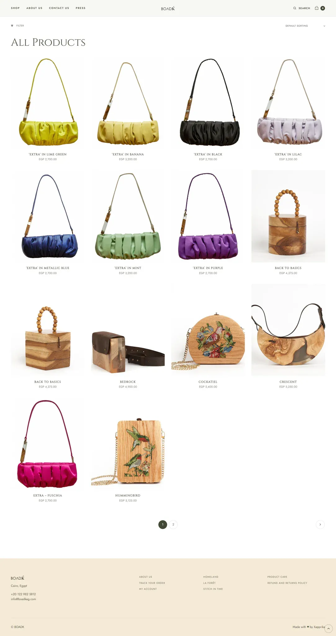 Boadk product interface 4