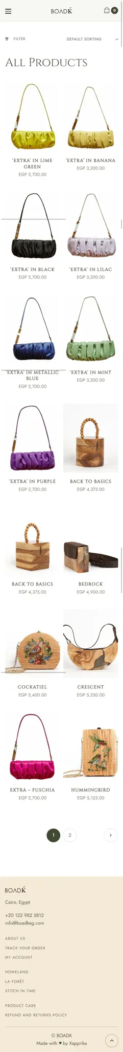 Boadk product interface 9