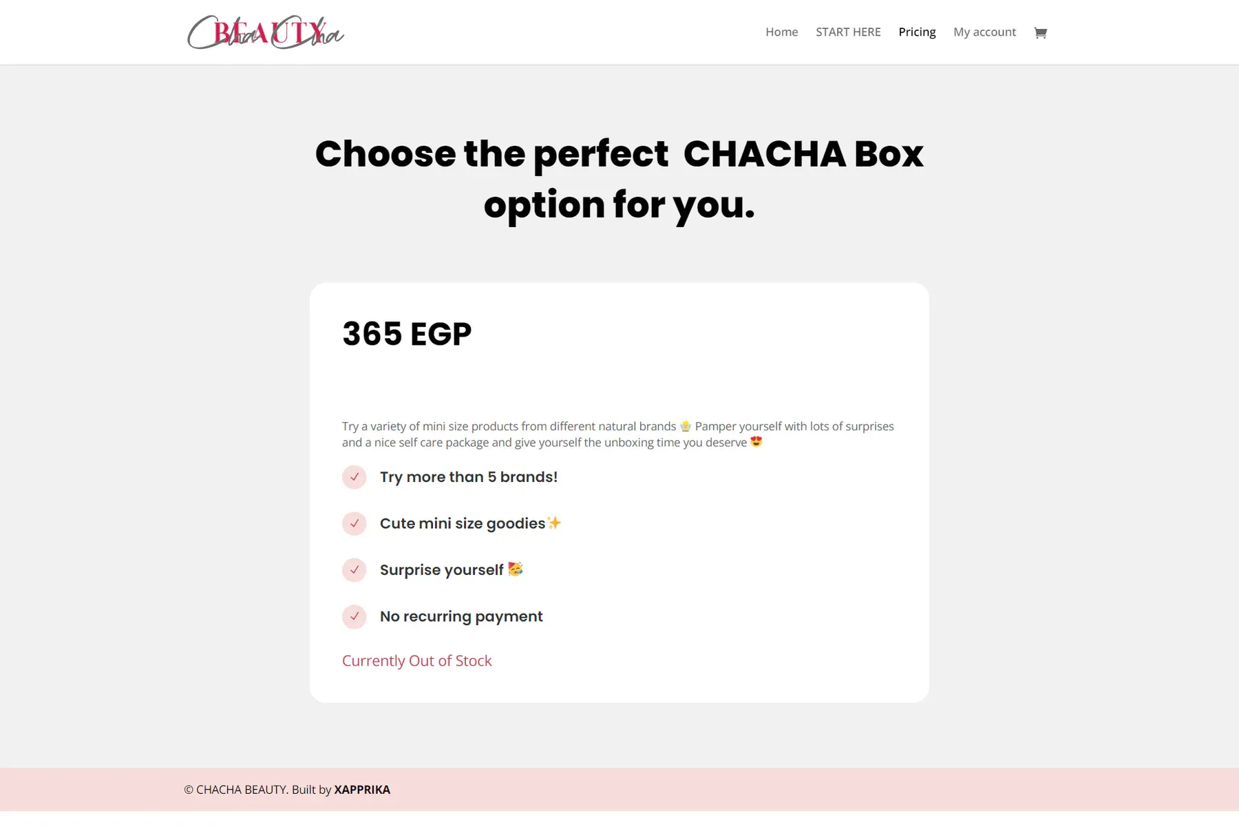 Chacha Beauty product interface 3