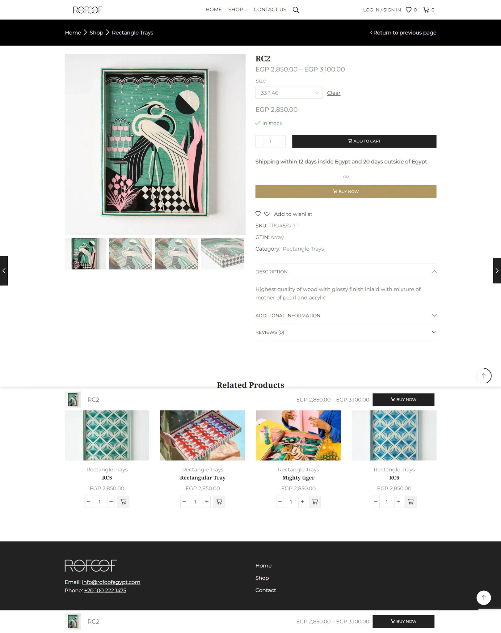 Rofoof product interface 2