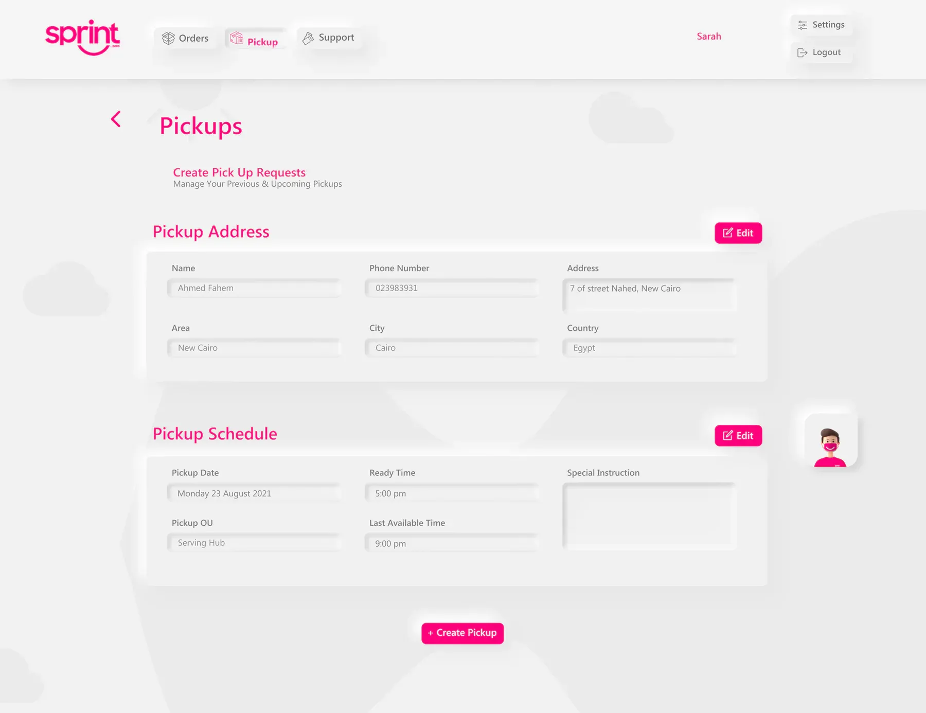 Sprint product interface 4